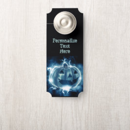 Colgador Para Puertas Calabaza azul Neon Psychedelle Halloween Room