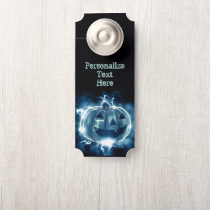 Colgador Para Puertas Calabaza azul Neon Psychedelle Halloween Room