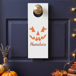 Colgador Para Puertas Calabaza de Halloween personalizada femenina Jack 