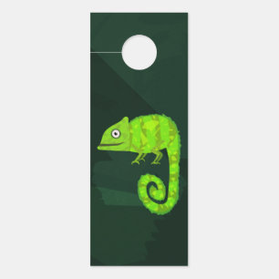 Colgador Para Puertas Camaleón lindo verde
