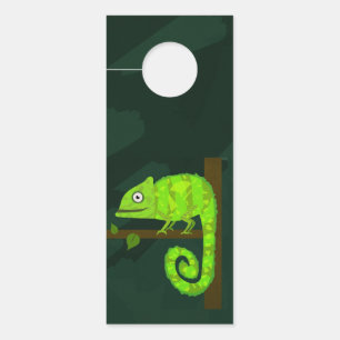 Colgador Para Puertas Camaleón lindo verde