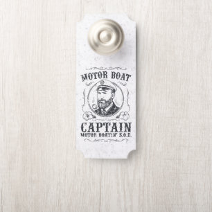 Colgador Para Puertas Capitán del barco de motor Gracioso Pontoon Bote