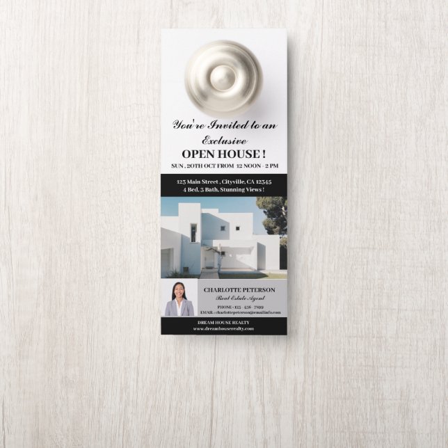 Colgador Para Puertas Casa Abierta Inmobiliaria (En pomo)