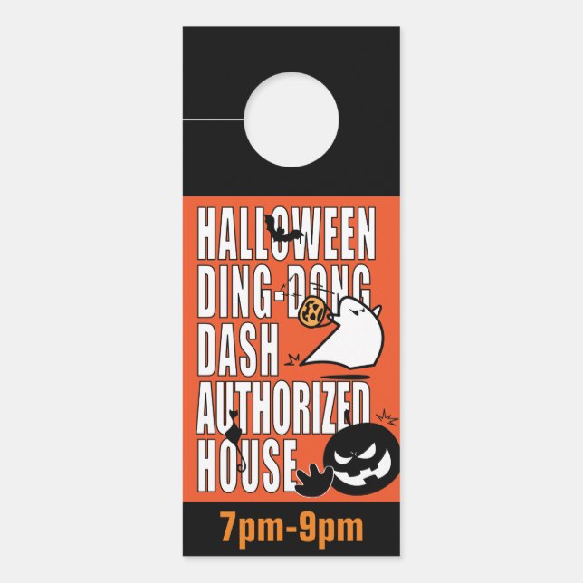 Colgador Para Puertas Casa autorizada de Halloween DDD (Anverso)