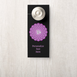 Colgador Para Puertas Chakra Lilac Zen Meditación Sala Personalizada de 