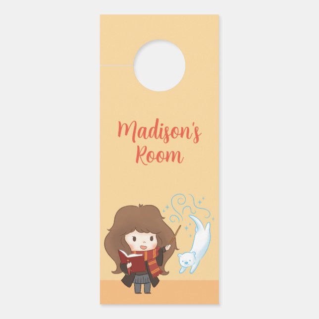 Colgador Para Puertas Chibi Hermione Granger Patronus (Anverso)