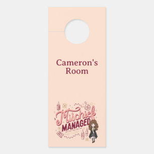Colgador Para Puertas Chibi Hermione "Mischief Managed"