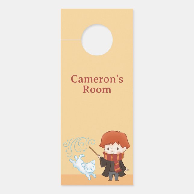 Colgador Para Puertas Chibi Ron Weasley Patronus (Anverso)