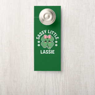 Colgador Para Puertas Chica Pequeña Sassy del Día de San Patricio Niños