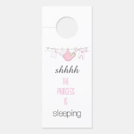 Colgador Para Puertas Chica Rosa Cutáneo Línea de ropa para dormir