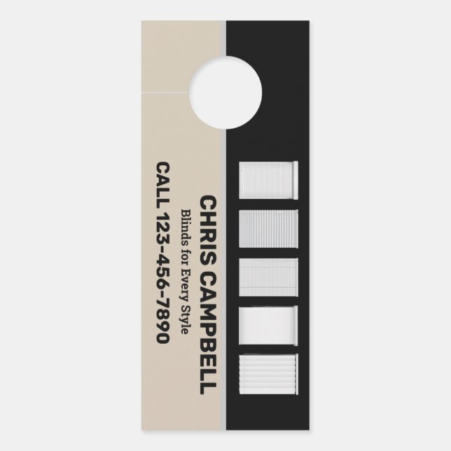 Colgador Para Puertas Cifras de ventana (Anverso)