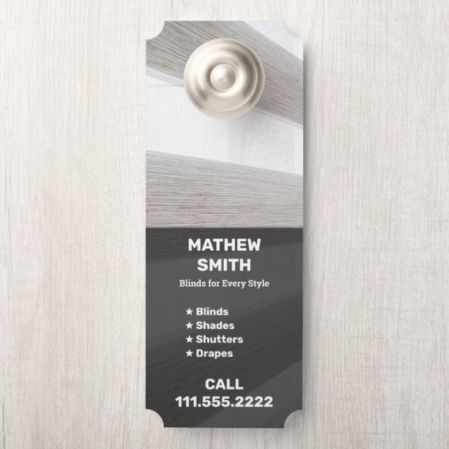 Colgador Para Puertas Cifras de ventana de un lado (En pomo)