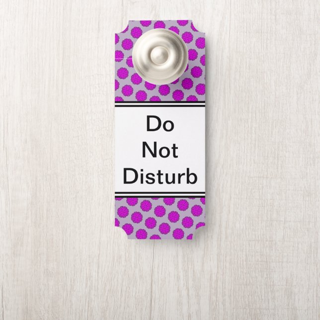 Colgador Para Puertas Cinta morada de flores por Kenneth Yoncich (En pomo)