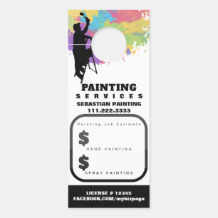 Colgador Para Puertas *~* Cita QR Estimación de la pintura exterior del