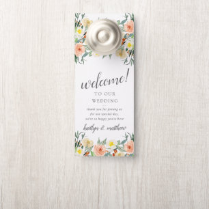 Colgador Para Puertas Colección de Bodas de primaverales de flores