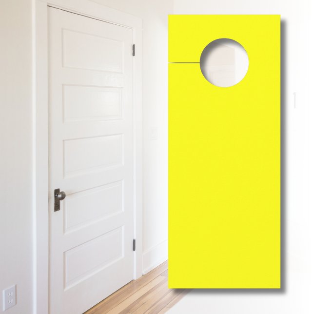 Colgador Para Puertas Color sólido neón amarillo | Clásica (Subido por el creador)