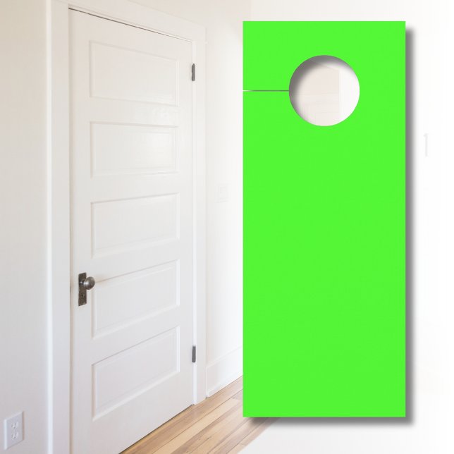 Colgador Para Puertas Color sólido verde neón | Clásica (Subido por el creador)