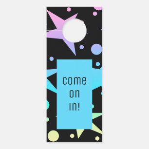 Colgador Para Puertas Coloridas estrellas de ómbre y colección de puntos