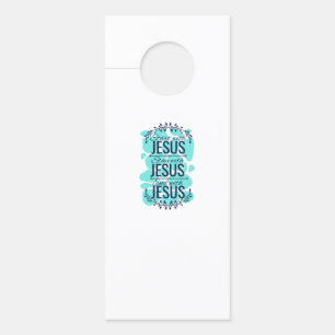 Colgador Para Puertas Comenzar a quedarse y terminar con Jesús