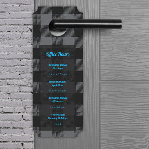 Colgador Para Puertas Comprobación de búfalo - Gris y negro