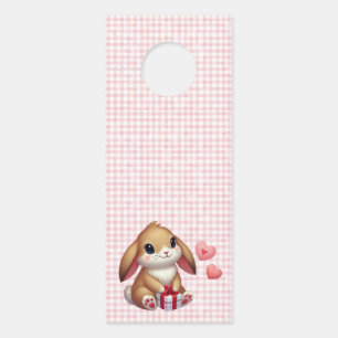 Colgador Para Puertas Conejito lindo del día de San Valentín