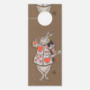 Colgador Para Puertas Conejo Blanco Herald vintage de Alicia en el País 