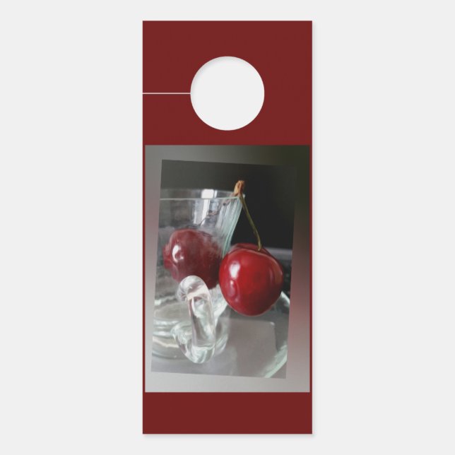Colgador Para Puertas Copa de cerezas (Anverso)
