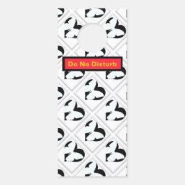 Colgador Para Puertas Corazón de Mariposa No Molestar/Bebé Durmiendo