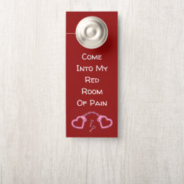 Colgador Para Puertas Corazón Esposas Esposas Rojas Habitación