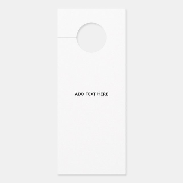 Colgador Para Puertas Crea tu propio blanco  (Anverso)
