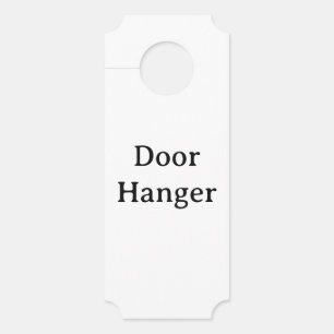 Colgador Para Puertas Crea tu propio ticket pequeño personalizado simple
