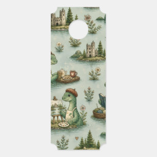 Colgador Para Puertas Criptídeos Acogedores Nessie Monstruo del Lago Nes