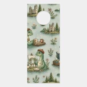 Colgador Para Puertas Criptídeos Acogedores Nessie Monstruo del Lago Nes