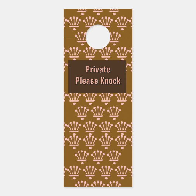 Colgador Para Puertas Crowns Brown rosado (Anverso)