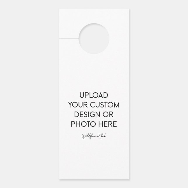 Colgador Para Puertas Custom Door Hanger Card (Anverso)