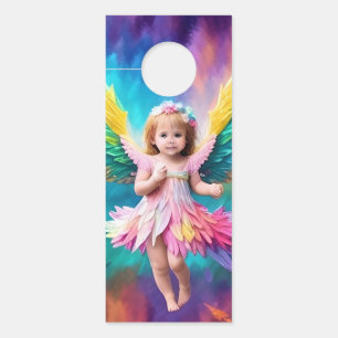 Colgador Para Puertas Cute Baby Angel Wings Art-38424