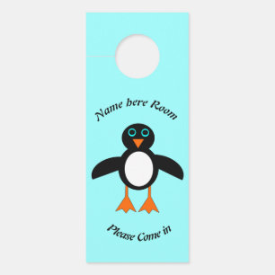 Colgador Para Puertas Cute pingüino personalizado