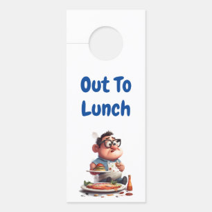 Colgador Para Puertas De Comida - Personaje De Caricatura Humorístico