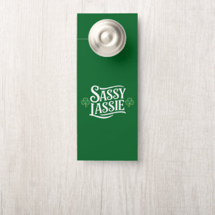 Colgador Para Puertas Día de los Patrocinadores Chica irlandés de Lassie