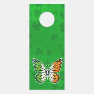Colgador Para Puertas Día de San Patricio mariposa irlandesa