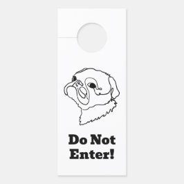 Colgador Para Puertas Dibujo de arte de línea personalizable