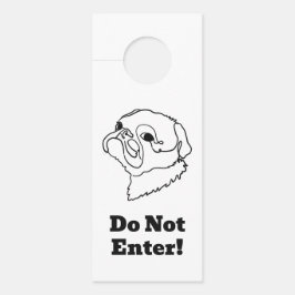 Colgador Para Puertas Dibujo de arte de línea personalizable