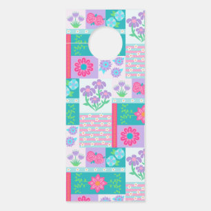 Colgador Para Puertas Diseño de flores vibrantes en flor