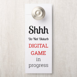 Colgador Para Puertas Do Not Disturb Game In Progress