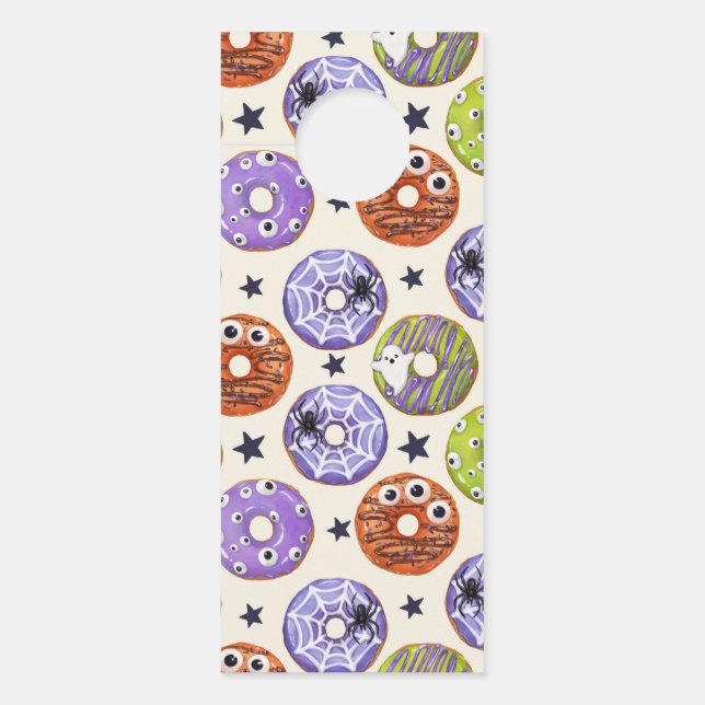 Colgador Para Puertas Donuts divertidos y espeluznantes de moda en Hallo (Anverso)