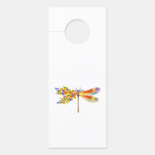 Colgador Para Puertas Dragón de flores amarillas