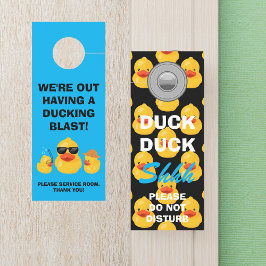Colgador Para Puertas Duck Duck Shhh y Out con una explosión de Ducking 