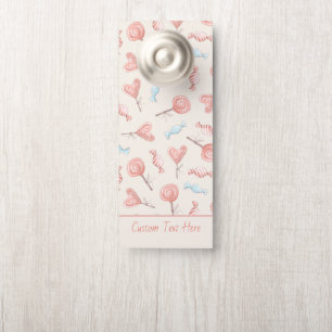 Colgador Para Puertas Dulce Bonito Candy Rosa Lollipops Cute