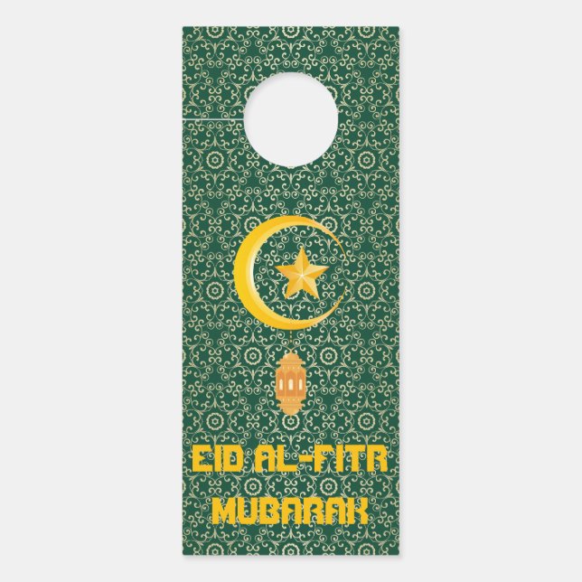 Colgador Para Puertas Eid al Fitr Mubarak Ramadan Kareem Estrella de la  (Anverso)