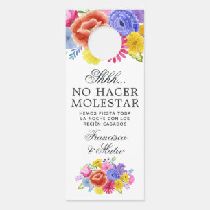 Colgador Para Puertas El Boda floral español de la Fiesta no altera